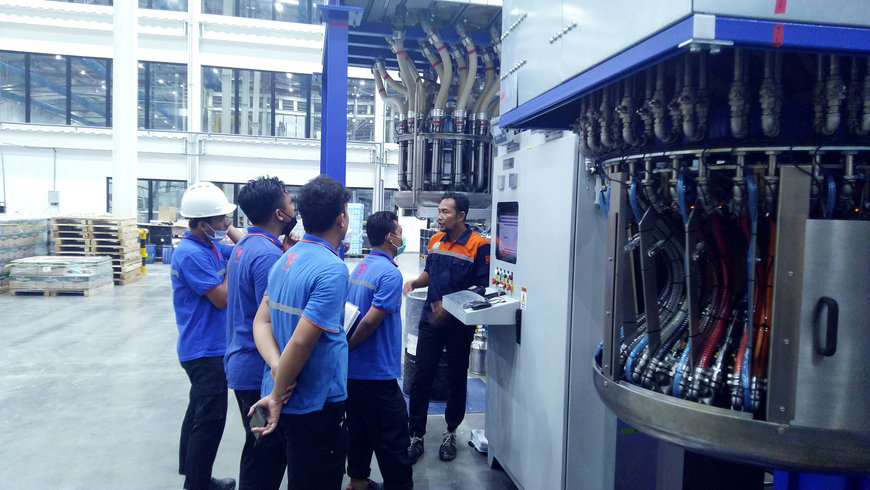 TEKO INSTALLS INKMAKER EASYPAINT 24V AT MOWILEX INDONESIA